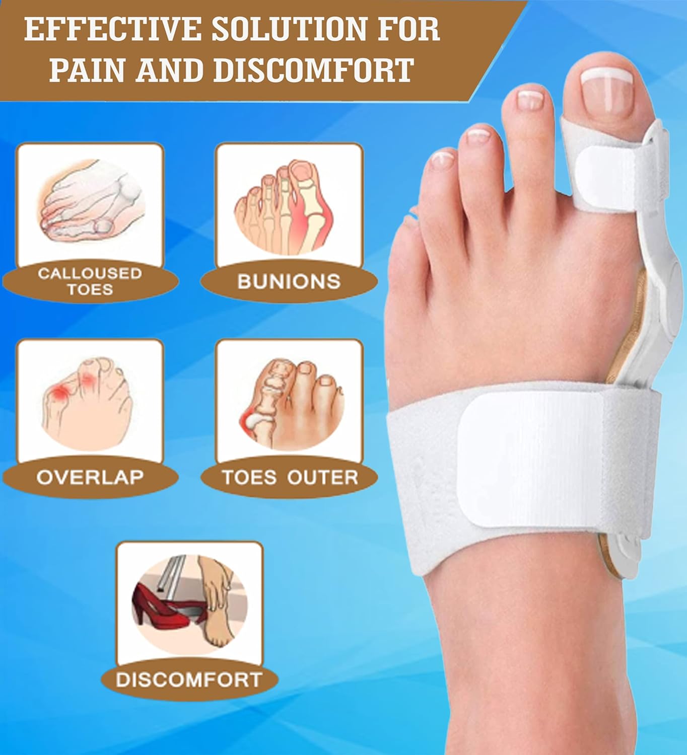 BUNION CORRECTOR FOR TOE SEPARATOR