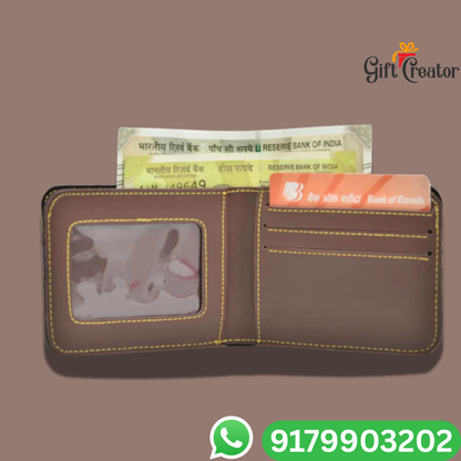 Personalized Name Wallet and Keychain with Your Name and Charm