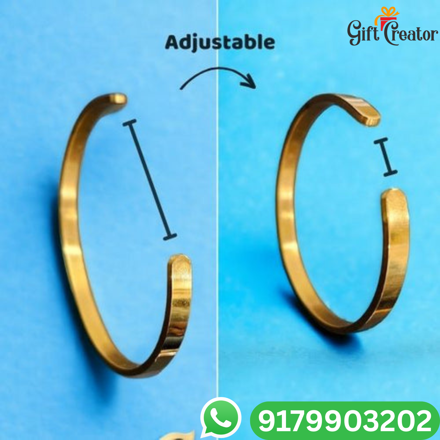 Personalised Kada Your Name Classic Name Bracelet