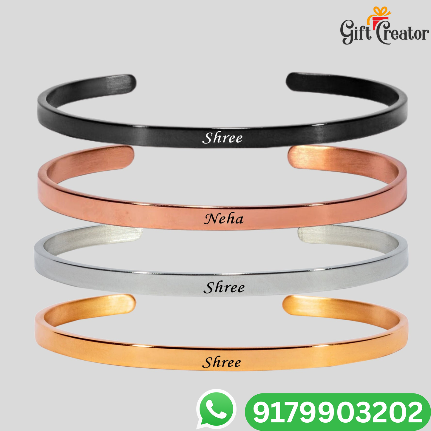 Personalised Kada Your Name Classic Name Bracelet