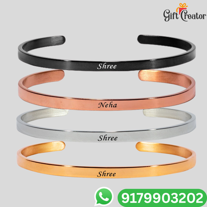 Personalised Kada Your Name Classic Name Bracelet
