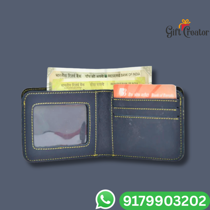 Personalized Name Wallet and Keychain with Your Name and Charm