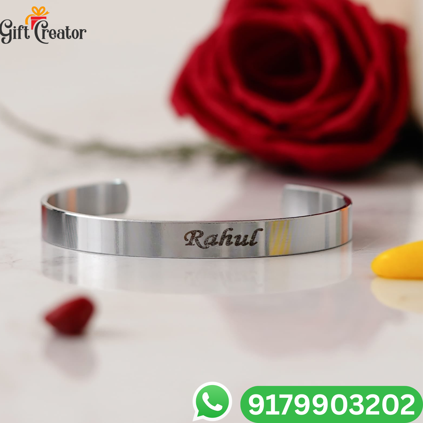 Personalised Kada Your Name Classic Name Bracelet