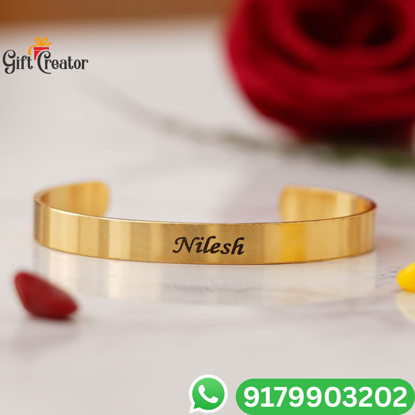 Personalised Kada Your Name Classic Name Bracelet