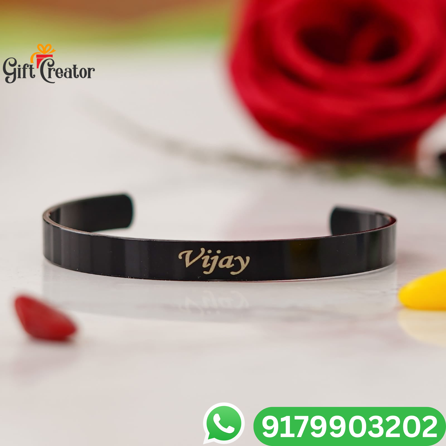 Personalised Kada Your Name Classic Name Bracelet