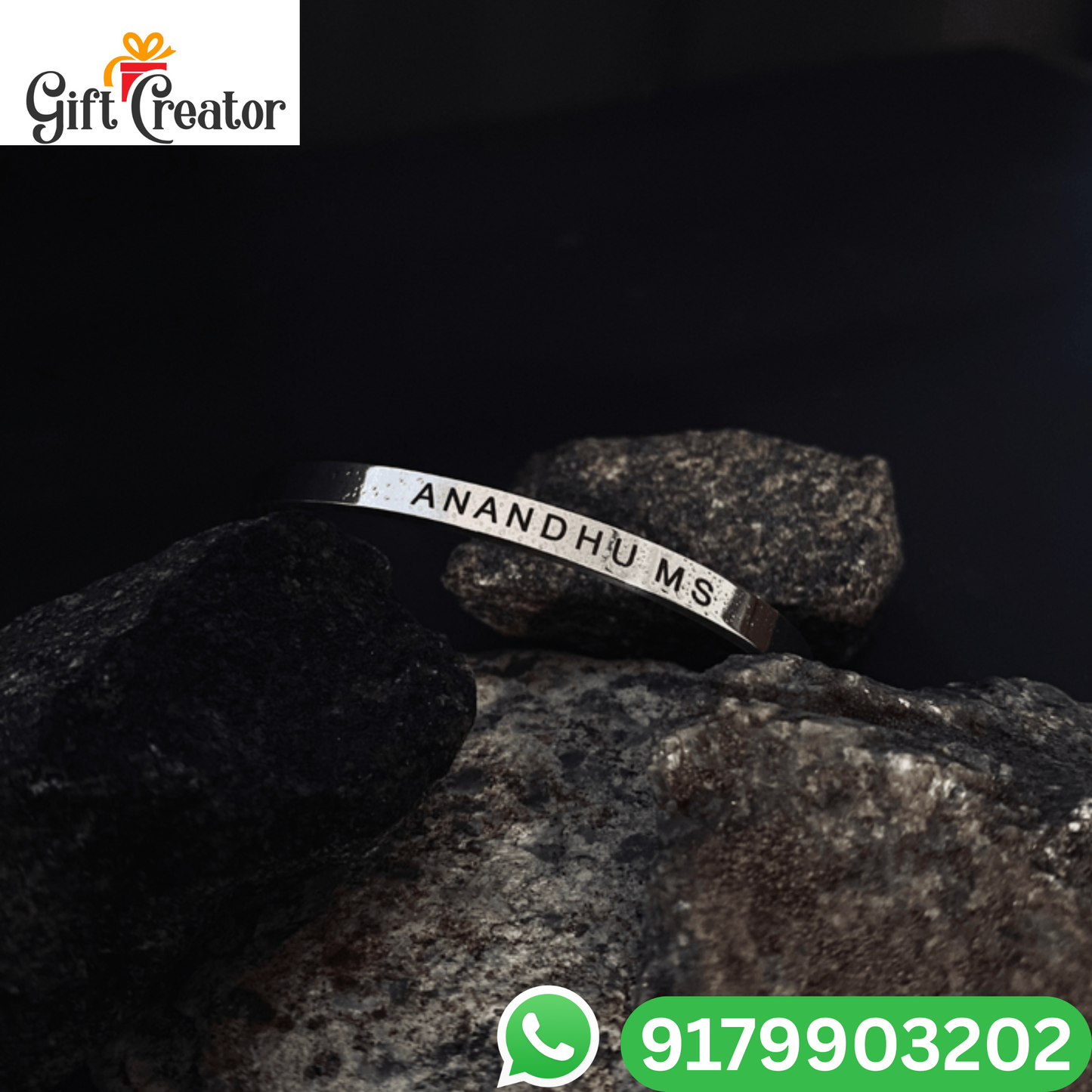 Personalised Kada Your Name Classic Name Bracelet