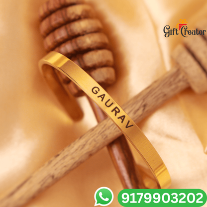 Personalised Kada Your Name Classic Name Bracelet