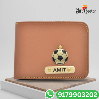 Personalized Name Wallet and Keychain with Your Name and Charm