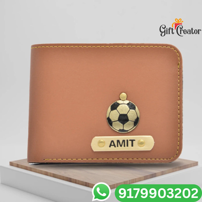 Personalized Name Wallet and Keychain with Your Name and Charm