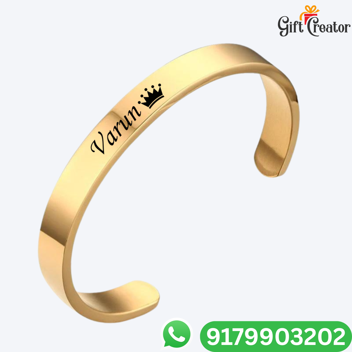 Personalised Kada Your Name Classic Name Bracelet