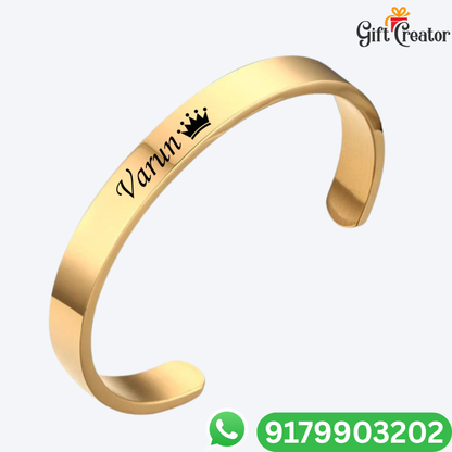 Personalised Kada Your Name Classic Name Bracelet