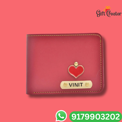 Personalized Name Wallet and Keychain with Your Name and Charm