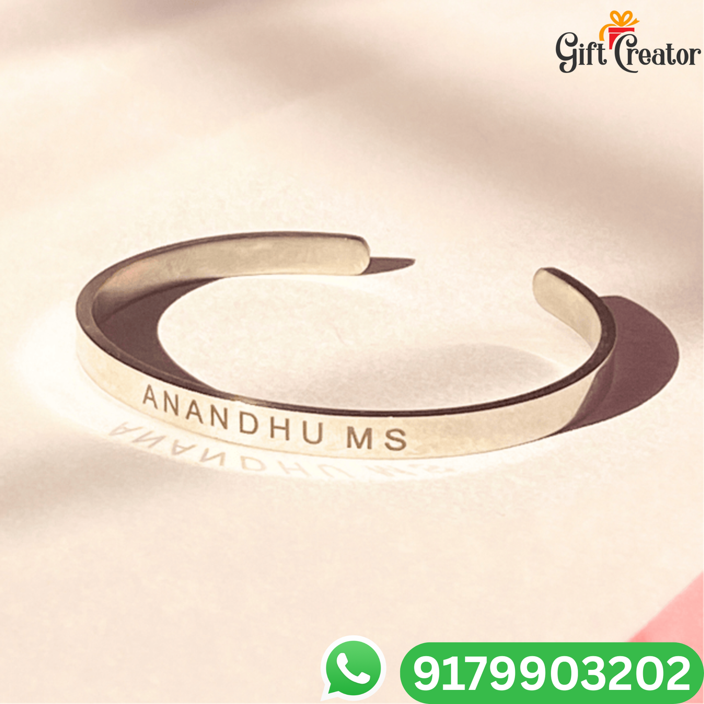 Personalised Kada Your Name Classic Name Bracelet