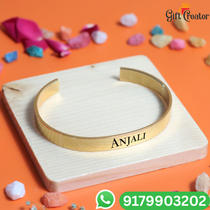 Personalised Kada Your Name Classic Name Bracelet