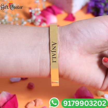 Personalised Kada Your Name Classic Name Bracelet