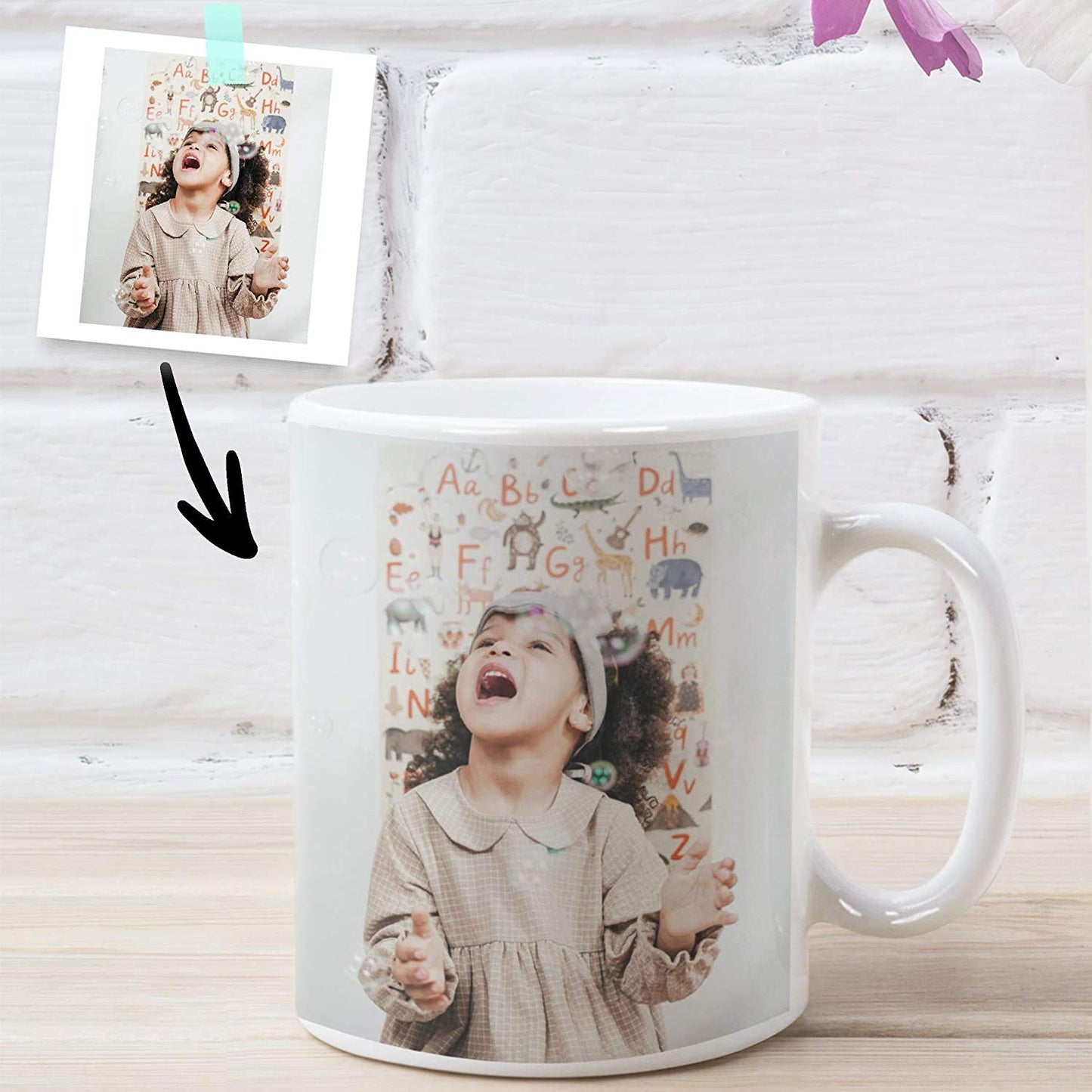 PHOTO MUG CUSTOMISED WITH YOUR PHOTO AND TEXT