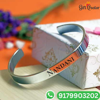 Personalised Kada Your Name Classic Name Bracelet